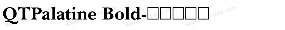 QTPalatine Bold字体转换